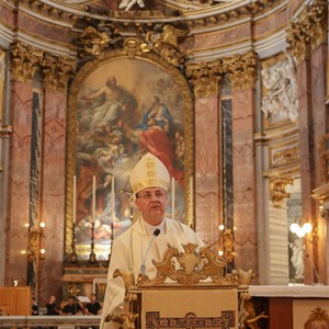 Homilija biskupa Šaška u euharistijskom slavlju hodočasnikā iz Zagrebačke nadbiskupije u Rim